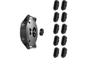 KIMILAR 10 Pcs Silikon Staubstecker Kompatibel mit Garmin Vivoactive 3/3 Music/Trainer/Fenix 5/5S/5X Plus, Fenix 6/6S/6X Pro,Fenix 7/7X/7S/Forerunner 935 245, Anti-Staub Ladegerät Port Staub Stecker
