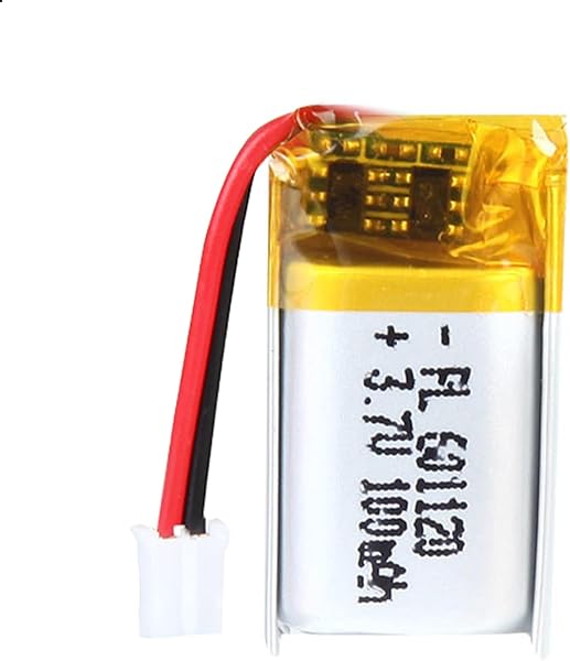 Uxney Batería de 3,7 V 100 mAh 601120 de polímero de litio de iones de litio con conector de 2 PH con 2 mm de tamaño de cuadrícula - 1