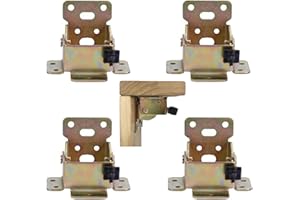 Sunbbingsp Lot de 4 charnières de Pied de Table Pliables à 90 ° - Verrouillage Pliable pour Pieds de Table et bancs - Console Pliante pour (doré)