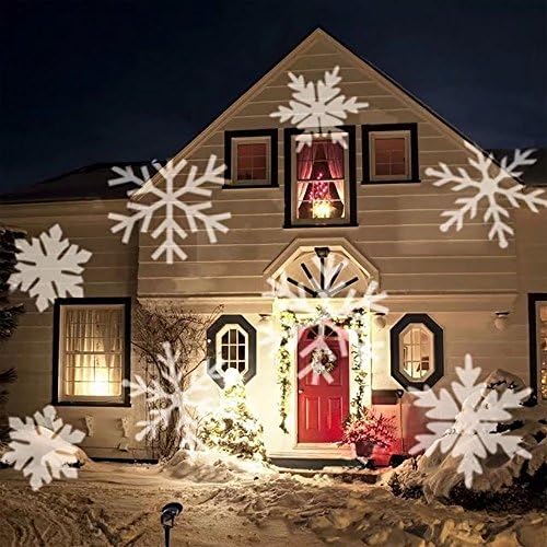 Yeaom Christmas Projector Lights 12 Moving Changeable Patterns LED Spotlight Waterproof Indoor Outdoor Landscape Lighting for Halloween Wedding Birthday Valentines Party Decor
