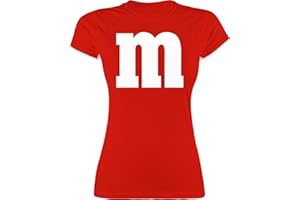 Shirtracer - Shirt Damen - Karneval Fasching - Gruppen M und M Aufdruck I M&M Kostüm Gruppe I MundM & M I MM I Fastnacht I Fasnacht I Fasnet