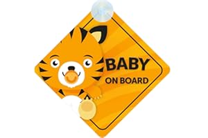 QG LTD Baby Tiger on Board Car Sign (Baby on Board) Boy or Girl Children's Non Personalised Animal Theme
