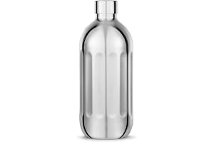 aarke To-Go-flaskor, vattenflaska i rostfritt stål för stilla och kolsyrade drycker, kompatibel med Carbonator Pro, dubbelväg