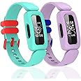 Silicone Bands for Ace 3,Waterproof Soft Replacement Bands for Ace 3 Bands for Kids Boys Girls Bracelet Accessories Sports Band for Ace 3 Activity Tracker (Mint Green Lilac)