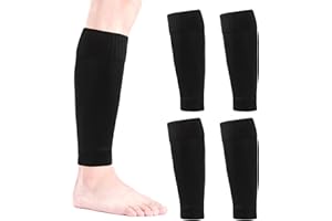 IBEIKE Football Sock Sleeves for Men - 2 Pairs of Sock Sleeve Football for Adults, Pre Cut Football Socks, Footless Football Socks, Fit Perfectly Over Shin Pads