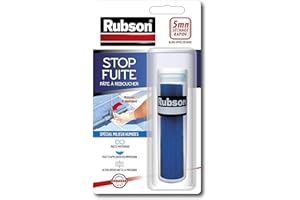 Rubson | Pâte à Reboucher Stop Fuite (bâton de 64 g) – Pâte époxy bi-composante pour réparer, colmater & reboucher tous matériaux – Auto-durcissante et résistante à l'eau et températures extrêmes