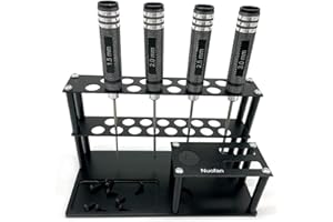 Nuofan Tournevis Organisateurs Tournevis Kit de support de rangement Outils RC Plateau à vis intégré Tournevis Pince pour tournevis cruciforme hexagonal Kit d'outils RC Organisateurs