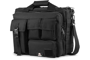 GES 15.6 inch Laptop Bag, Multi-funtion Men's Outdoor Tactical Nylon Shoulder Laptop Messenger Bag,Briefcase Handbags for Camera/Tablet/Notebook