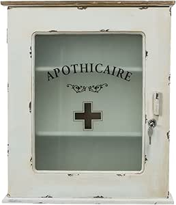 Miavilla Medizinschrank mit Motiv Schriftzug Apotheke Shabby Chic