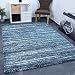 Produktbild VIMODA Teppich Blau Meliert Dicht Gewebt Qualität Pflegeleicht Wohn Schlaf Kinder Zimmer Schadstoff Geprüft 120x170 cm