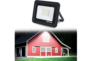 HBBURSTS Dusk To Dawn LED Security Light Outdoor, LED Parking Lot Light, 6500K IP66Waterproof, Super Bright Flood Light, For Garage,Yard,Exterior,Entryway Light(30w,1pack)