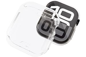 DULIPING 2 Pack 42mm Screen Protector Compatible with Apple Watch Series 10 (2024), Soft TPU Protective Case Full Coverage Bumper Shell for iWatch 10 42mm