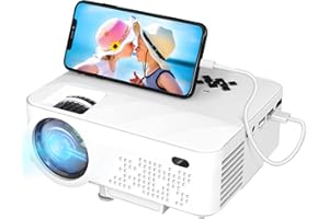 HOPVISION Mini vidéoprojecteur - 7500 lumens, 1080p Full HD, LCD, Home cinéma, extérieur, USB & HDMI, Portable, écran 240", Lampe de 60 000 h