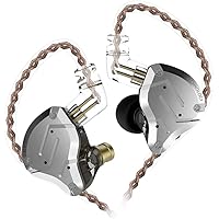 KZ ZS10 Pro 4BA + 1DD IEM Kopfhörer Five Driver 4 Balanced Armature und 1 Dynamic Driver Ohrhörer(Schwarz kein Mic)