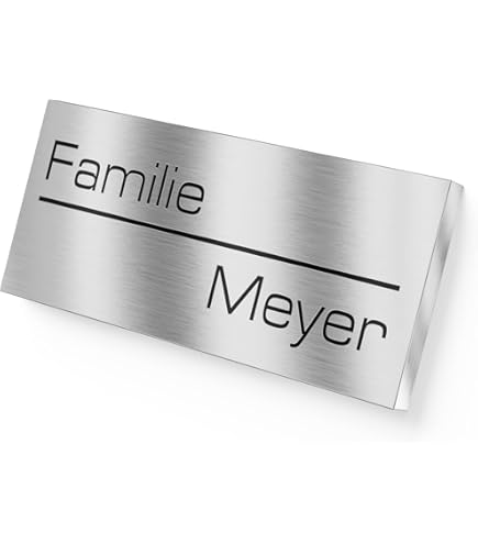 Targa 'No Pubblicità Grazie' - Alluminio Spazzolato 150x40 Mm, Adesiva, Made In Germany - Foto 2