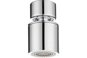 CIENCIA AERATORE PER RUBINETTO GIREVOLE 360°MUSCIO RUBINETTO Femmina 22 mm DA CUCINA DOPPIA FUNZIONE CROMO AFA008