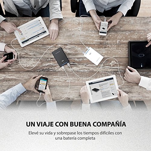 RAVPower Bater as Externas 16750mAh Dual USB 5V 2 1A 2 4A iSmart Power Bank para iPhone 7 iPad Smartphone Tablet Samsung Android 1X bolsita de viaje - Blanco reviews RAVPower Bater as Externas 16750mAh Dual USB 5V 2 1A 2 4A iSmart Power Bank para iPhone 7 iPad Smartphone Tablet Samsung Android 1X bolsita de viaje - Blanco