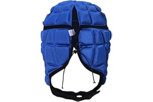 TINAYAUE Rugbyhelm, Sport, Kopfschutz, Kopfschutz, Fußballtorhüter, verstellbar, Kappe, Ausrüstungshalterung, reduzierter Schutz gegen Stöße, Mädchen, Jungen