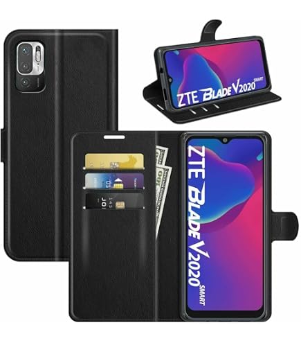 Cadorabo Hülle Für ZTE Blade V2020 – Kunstleder Flip Case Mit Standfunktion & Kartenfach