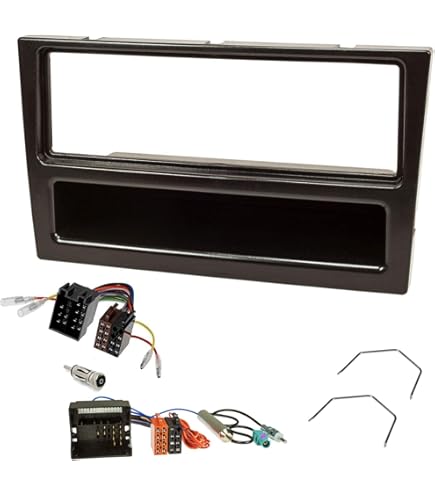 Sound-way Single/Double DIN Car Radio Installation Kit, 1/2 DIN Front Panel Frame Facia Adaptor Antenna Adapter Release Keys Compatible With Alfa Romeo Mito - View #7