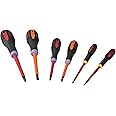 Bahco BE-9884S ERGO Mixed Insulated Screwdriver (Pack of 6),!Gray