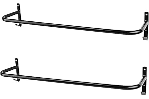 HDYEGY 2Pcs Blanket Rack with Bridle Hooks,Wall Mounted Removable Horse Blanket Bar for Hanging Horse Blankets Pads Saddle Blankets,34 Inch