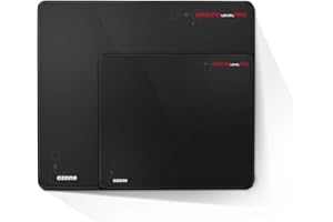 OZONE GAMING GEAR GROUND LEVEL PRO S Tappetino da gioco OZGLPROS, design gamer, massima precisione, bordi rinforzati, nero