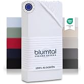 Blumtal Jersey Fitted Sheet 80 x 160 &ndash; 180 cm for Children 100% Cotton Oeko-Tex Certified