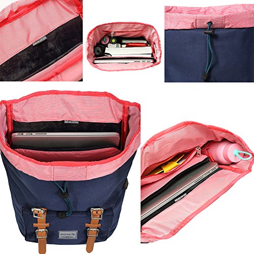 Shengts Laptop Rucksack Backpack Schulrucksack Damen Herren Studenten 17 zoll Backpack Notebook Outdoor Reisen Gro  e Kapazit  t mit USB Port Daypacks