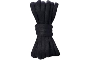 DANRAW STORES [PAIR] Oval Round Shoe laces, 6mmx140cm, Soft Trainer Lace, Sneaker Lace, Polyester Knit, Sports, Casual, Hiking, Mountaineering, Walking, Running