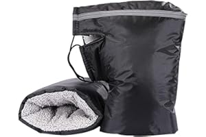 SIQITECHUK Motorcycle Handlebar Muffs Gloves for Men Women Waterproof, Winter Thickened Windproof Hand Warmer for Motorbike Scooter