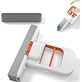 Zestzen Mini Foldable Sponge Cleaner with Self-Wringing Handle | Compact Wet & Dry Cleaning Tool for Home, Kitchen, Bathroom,