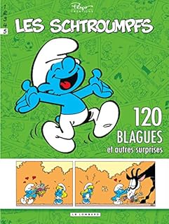 jaquette livre Schtroumpfs (120 Blagues) - tome 5 - 120 blagues et autres surprises T5