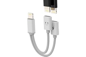 ZOYUZAN Adattatore Lightning Jack Cuffie 2 in 1 Rapida Ricarica Cavo Aux Accessori per Apple iPhone 14 13 12 11 Pro Max 7 8 Plus X SE XS XR per iPad Air Auricolari Cuffiette Caricatore Sdoppiatore Headphones