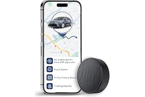 MINLEER GPS Tracker for Car, Magnetic Mini GPS Real Time Car Locator, Long Standby, Portable Magnet Install, Real-Time Positioning Tracking Device for Vehicles, Truck, Bicycle, Motorbike, Scooter