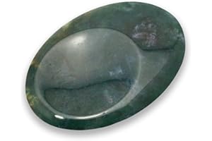 CRYSTALAGE Pietra agata muschiata con rientro delle dimensioni di un pollice