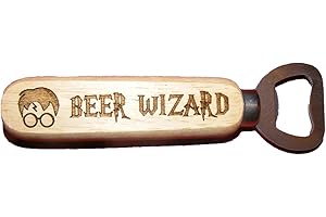 FastCraft Abrebotellas con diseño de Harry Potter inspirado en la cerveza, regalo de madera