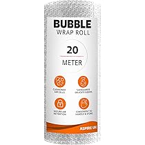 ASPIRE UK Pluriball Rotolo 300 Mm X 20 M - Imballaggio Antiurto In Polietilene Trasparente - Per Traslochi, Spedizioni E Protezione Oggetti Fragili