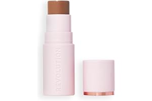 REVOLUTION BEAUTY LONDON Revolution Skin Silk Bronzer Stick - Couleur modulable pour joues, yeux et lèvres - Formule crème à poudre - Vegan & Cruelty-Free - Medium Sunset - 4,5 g