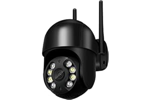 Anksono 1080P Camara Vigilancia WiFi Exterior, Cámara IP Vigilancia Domicilio con Detección de Movimiento, Seguimiento Automático, Visión Nocturna, Audio Bidireccional, Grabación Continua, IP66