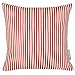 Personalised Children's Cushion - Pirate Red Ticking Stripes Designed, Printed & Handamde in the UK