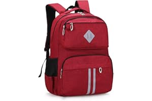 HOPYOCK-School Bags for Boys Girls Kids,Multi-Pocket Unisex Children Backpacks with Night Reflection,Primary/Secondary School Backpack Back Bookbags
