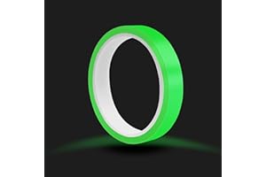 SANDIYAGO Fluorescent Tape 10m x 15mm,Glowing in Dark Tape Waterproof Luminous Tape Non Slip Self-adhesive Tape Safety Tape Warning Tape for Stairs Steps Stage Supplies