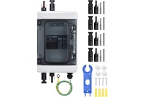 ‎DIHOOL DIHOOL DC überspannungsschutz PV Anlage Solar Anschlusskasten für 500W Solarmodule Balkonkraftwerk, 40A Solar Trennschalter