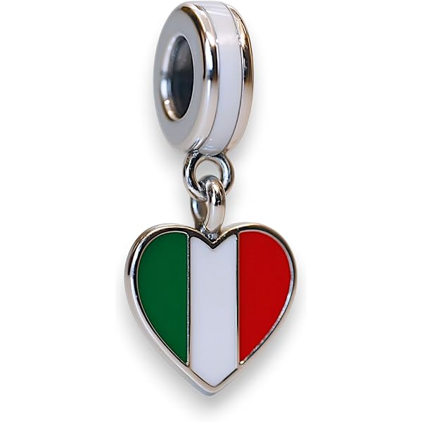 Travel Charm Anhänger Aus 925er Sterlingsilber - Mit Ländernamen & Flaggenfarben, Für Armbänder, Geschenk Für Reisende
