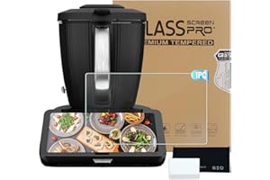 LACHT Protectores De Pantalla Para Vorwerk Thermomix Tm7, Protectoras De Actualización, Hd 9H Dureza Vidrio Templado, Sin Burbujas, Antihuellas, Irrompible Y Resistente A Los Arañazos