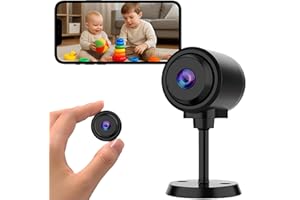 KinZon Caméra Cachée WiFi 1080P HD Carte SD 64G Inclus– Vision Nocturne & Détection de Mouvement – Surveillance sans Fil Intérieure/Extérieure pour Maison, Bureau, Bébé & Animaux