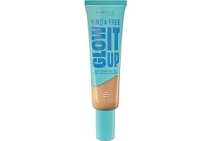 Rimmel London | Kind & Free Glow it up | Base de Maquillaje Líquida | Tono Vanilla 160 | 30ml
