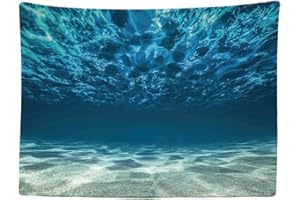 Ulticool - Wandteppich Tapestry Dekoration Wohnung - Ozean Meer Ruhe Tauchen Aquarium Strand Sommer- 200 x 150 cm groß - Wandtuch Wandbehänge - Accessoires für Schlafzimmer Wohnzimmer