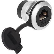 QIANRENON HDMI 2.0 Panel Mount Adapter – Buchse Auf Buchse, 4K @ 60Hz, Mit Staubkappe & Antivibrations-Unterlegscheibe